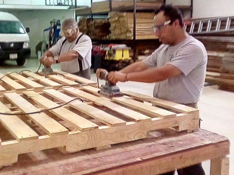 Elaborando tarimas