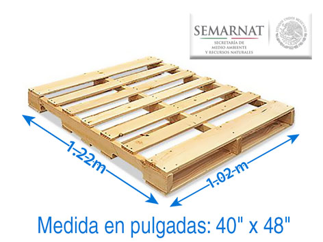 TARIMA DE BARROTE ESTANDAR wooden pallet